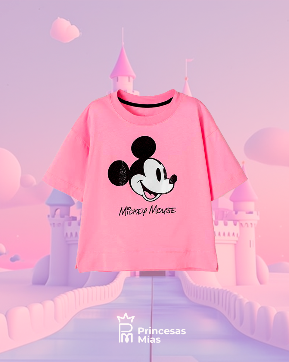 REMERA MINNIE MOUSE CON DETALLES BRILLANTES 233580