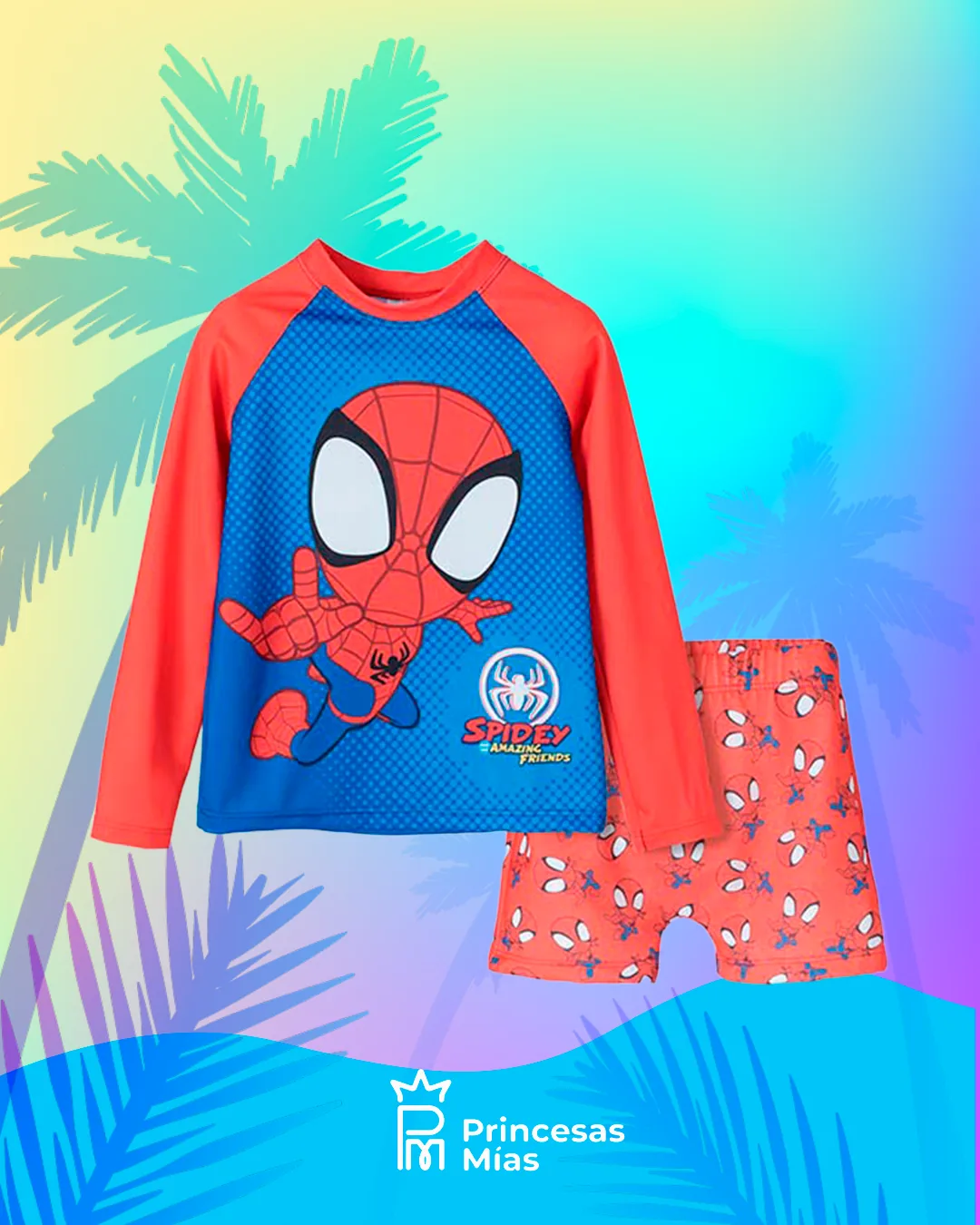 Traje de baño Spidey Protección Solar UV 50