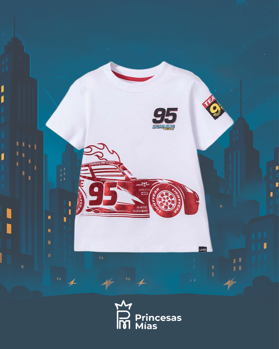 Remera Infantil Lightning McQueen – Estilo Cars 94960