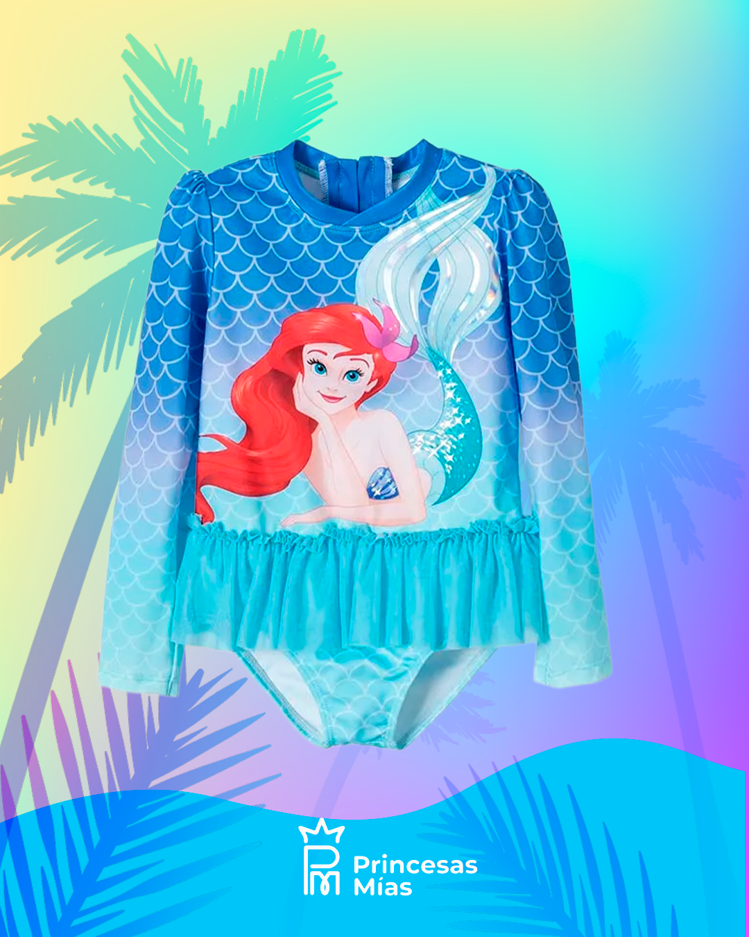 Traje de baño La Sirenita  – Protección Solar UV 50