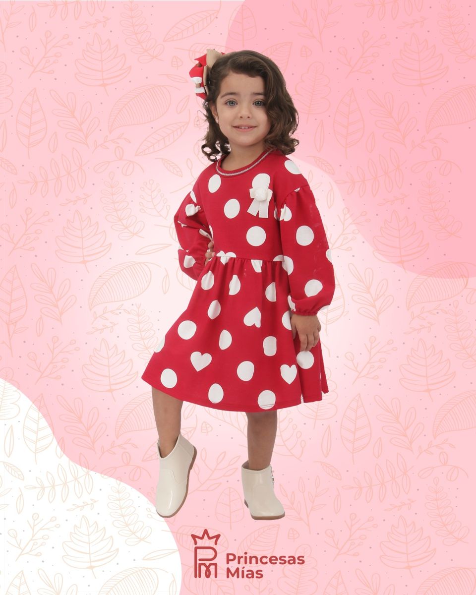 VESTIDO A MOTAS 13542