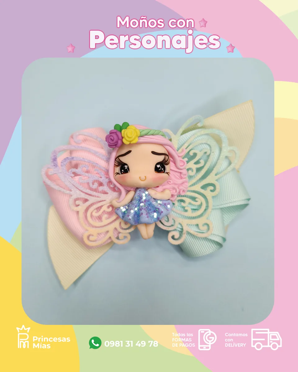 Moño Hadita Pastel 🧚‍♀️1100-15
