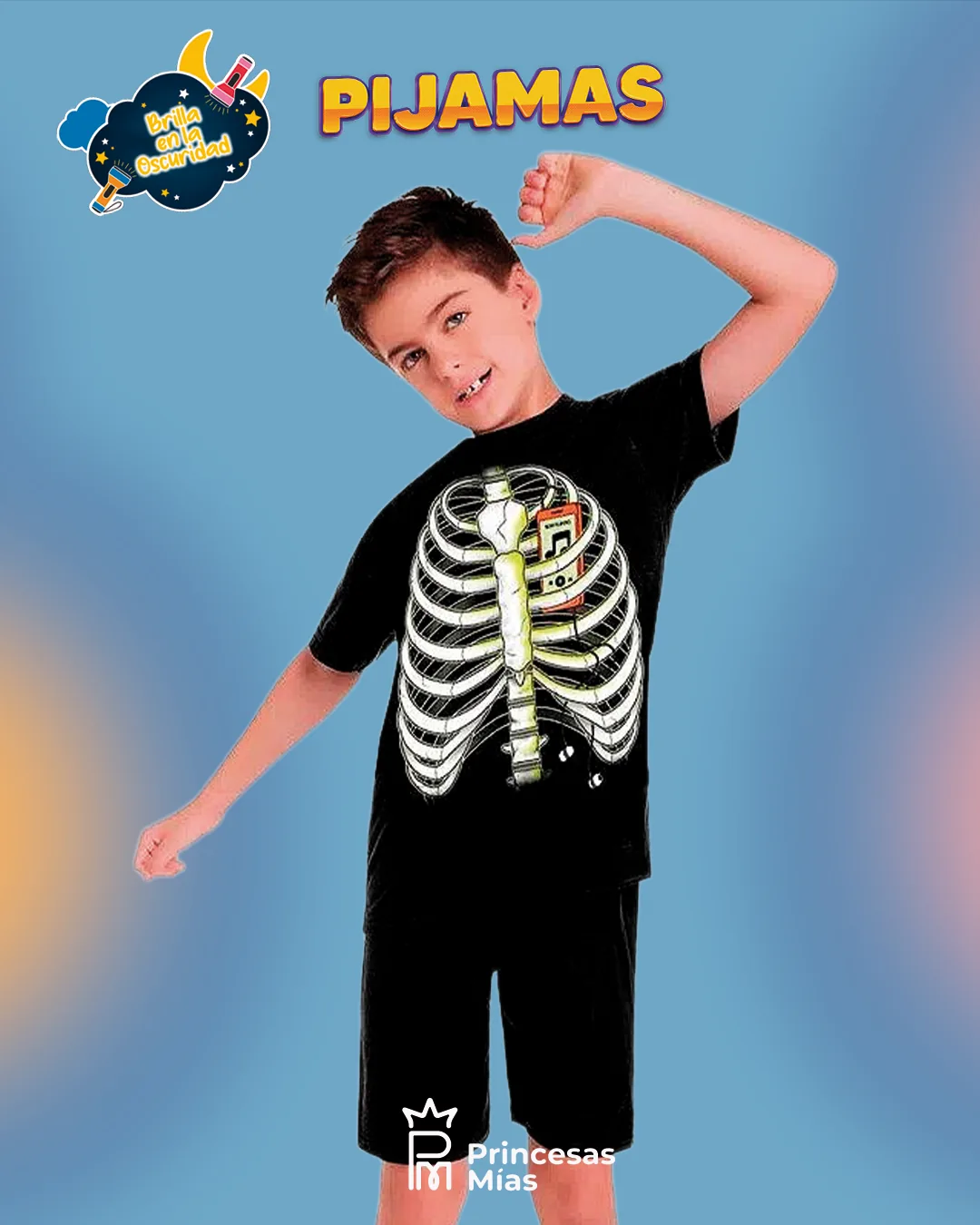 Pijama Niño “Skeleton Music” 111656