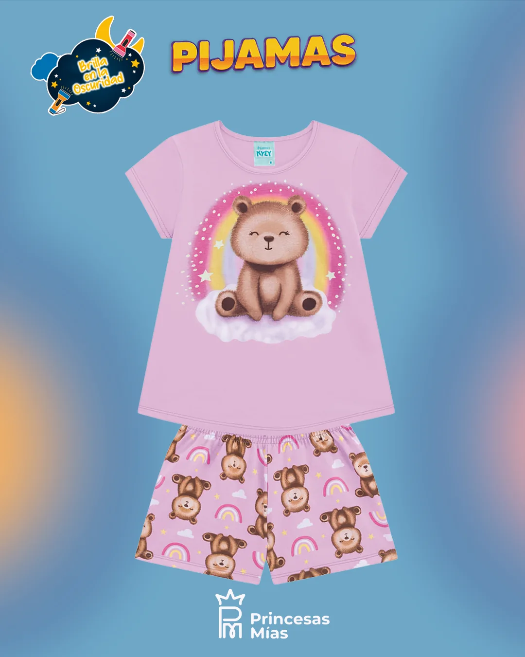 Pijama Nena Osita Arcoíris 111640