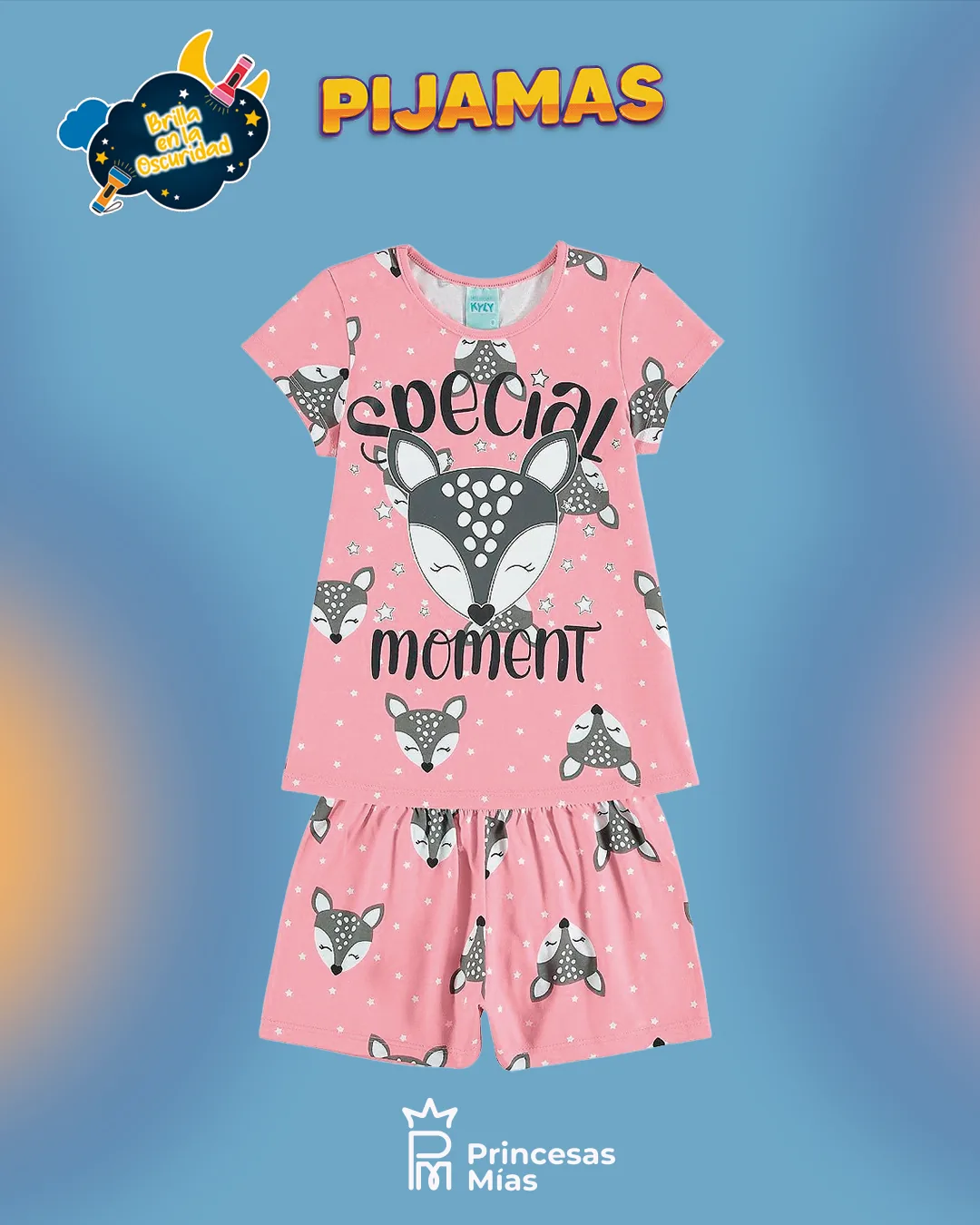 Pijama Niña “Special Moment” Bambi (rosa / azul marino) 111264