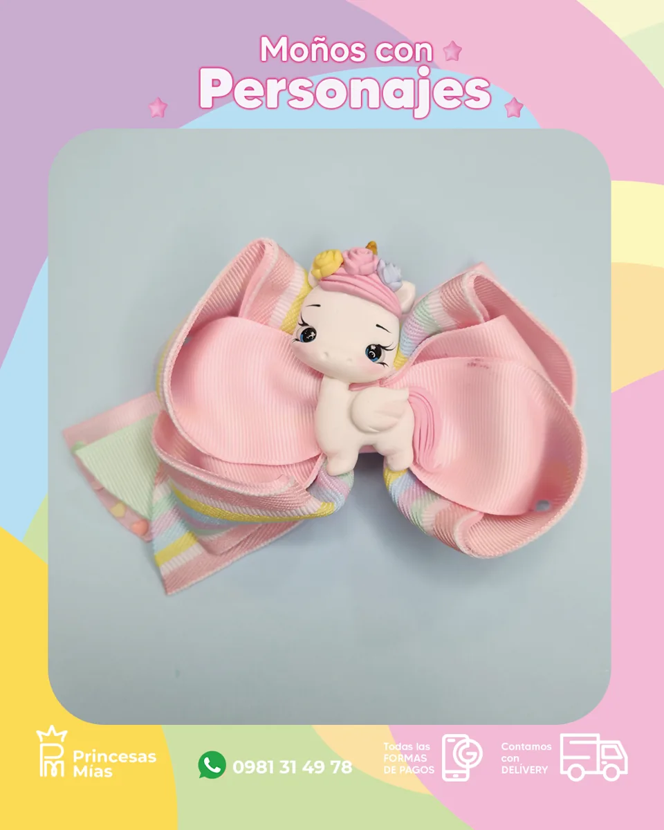 Moño Unicornio Pastel 🦄1100-27